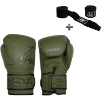 Joya Essential Bokshandschoenen - 10 oz – Groen – Kickboksen & Boksen – Synthetisch Leer – Meerlaagse Padding – Fight Gear