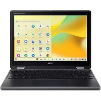 Acer Chromebook R857T-TCO-C04U Intel N N150 31 cm (12.2") Touchscreen WUXGA 8 GB LPDDR5x-SDRAM 64 GB eMMC Wi-Fi 6E (802.11ax) ChromeOS US International Zwart