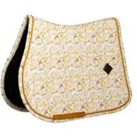 Kentucky Horsewear Horsewear - Zadeldoek velvet spring leaves whispers printing brown/white jumping pony