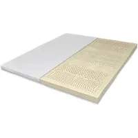 Tuur - Original Topper 90x210 - 100% Natuurlatex Matras Topper - Eenpersoons Topmatras - Matrastopper - Toppermatras - 7 Ergonomische Comfortzones - 8 cm Hoog - 1 topper: 2 zijdes