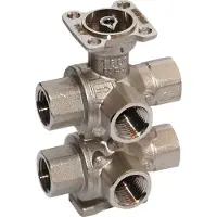 Belimo 6-Weg Regelklep Rp3/4 Kvs1.6 24VAC/DC 90s 2-10V 5Nm IP54 R3020-1P6-1P6-B2/LR24A-SR