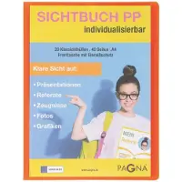 Pagna 21013-09, Project folder, A4, Polypropyleen (PP), Oranje, 40 vel, 20 vakken