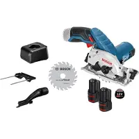Bosch Accu Cirkelzaag GKS 12V-26 12 V Ø 85 mm / 2x 3,0 Ah Accu + Lader incl. Accessoires