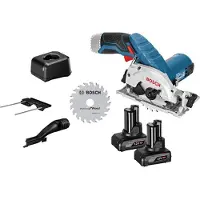 Bosch Accu Cirkelzaag GKS 12V-26 12 V Ø 85 mm / 2x 4,0 Ah Accu + Lader incl. Accessoires
