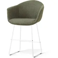 Nolon Nino-Otis barkruk forestgroen - wit onderstel - 65 cm