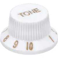 Fazley Potmeterknop voor ST-stijl gitaar - 10631 - Wit
