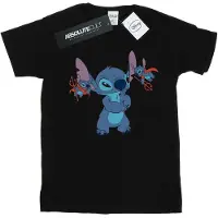 Disney Meisjes Lilo en Stitch Kleine Duivels Katoenen T-Shirt (Zwart)