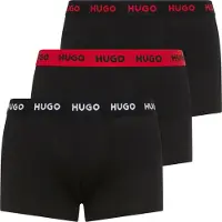 HUGO Boxershorts rood / zwart / wit