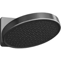 Hotbath Hoofddouche Cobber 2 -F inbouw, 300mm Kantelbare Wandarm Geborsteld Zwart