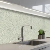 KitchenYeah Keuken achterwand 200x60 cm - Spatscherm zelfklevend Groen - Muur - Krassen - Muurbeschermer - Spatwand fornuis