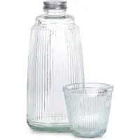 Westmark - Glazen Karaf en Glas Set - 1L - Transparant - Vaatwasserbestendig