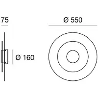 LINEA LIGHT LED-wandlamp Joint_W, dimbaar, wit / opaal, Woon-/ Eetkamer, metaal, Modern, LED wandlamp