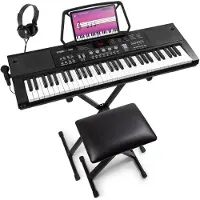Max KB15 keyboard set met standaard, bankje en koptelefoon - Keyboard