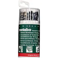 Metabo 627190000 Universeel boorassortiment 18-delig Metaal, Steen, Beton, Metselwerk, Baksteen, Hout 3 mm, 4 mm, 5 mm, 6 mm, 8 mm, 10 mm