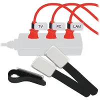 Label The Cable klittenbandbinder LTC Mini label in kunststof zwart