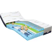 M line Cool Motion 7 Traagschuim matras 100 x 220 x 26 cm - tot 140 kg