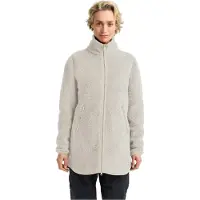 Jack Wolfskin - Women's High Curl Coat - Fleecevest XS, grijs