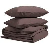 Yumeko Dekbedovertrek set Hennep/Katoen 200x220 Bruin - Eco, Bio & Fairtrade