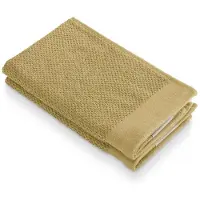 Walra Gastendoek Soft Cotton Popcorn - Geel - 2x 30x50