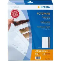 Herma 7760 Negatiefbladen 10X4 Polyprop 25+1