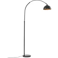 LINDBY Vloerlampe , Tonka, Zwart, Woonkamer, Metaal, Modern