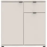 Forte Klein opbergmeubel - dressoir - GANYMEDE - 2 deuren - 1 lade - Zand - 80,1 x 34,1 x 82,3 cm