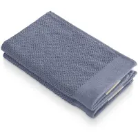 Walra Gastendoek Soft Cotton Popcorn - Blauw - 2x 30x50