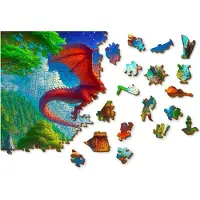 Wooden.City Houten.City Houtpuzzel Fantasiekasteel, 1000 stukjes, kleurrijk, voor volwassenen