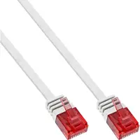 InLine Patchkabel plat, U/UTP, Cat.6, wit, 7m