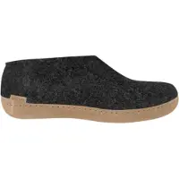 Glerups Pantoffel met Leren Zool (Maat - 46, Kleur - Charcoal)