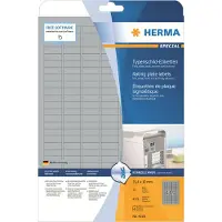 Herma Etiketten 4220 Klevend A4 Zilver 25,4 x 10 mm 25 Vellen à 189 Etiketten
