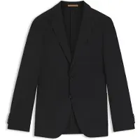 BOSS Slim-fit blazer van scheerwol en zijde