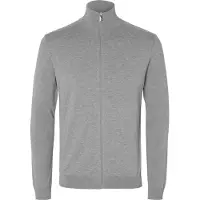 Selected Gebreid vest 'Berg' grijs