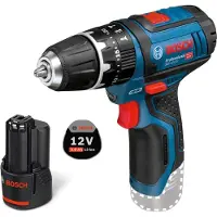 Bosch accuklopboormachine GSB 12V-15 / 1x 3,0 Ah accu