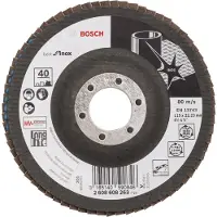 Bosch LAMELLENSCHUURSCHIJF DIAM. 115 MM, KORREL 40, HAAKSE UITVOERING