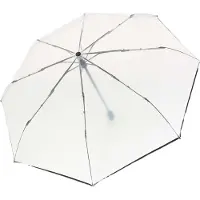 Knirps A.200 Medium Duomatic transparent black paraplu
