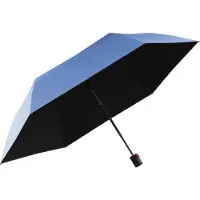Knirps U.200 Ultra Light Duomatic Paraplu UV Protection blue with black coating