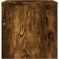 vidaXL Nachtkastjes 2 st 40x30x30 cm bewerkt hout gerookt eikenkleurig