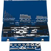 Eventus by Exact 10721 Schroefdraadsnijderset 49-delig HSS Metrisch M3, M4, M5, M6, M8, M10, M12