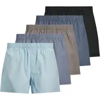 Jack & Jones Boxershorts 'Milano' duifblauw / lichtblauw / grijs / rookgrijs / zwart