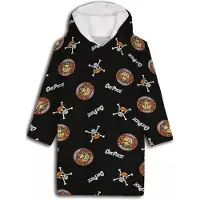 Aymax Hoodie Fleece deken Zwart, 7 - 14 jaar