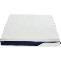 Vente-unique Matras 140 x 190 cm HD-schuim 7 zones van traagschuim en gel met afneembare hoes, dikte 22cm - FAGANI van YSMÉE L 190 cm x H 22 cm x D 140 cm