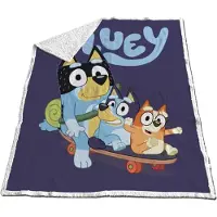 Moose skateboard fleece plaid 120 x 150 cm - polyester