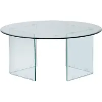 Vente-unique Salontafel van gehard glas - ADAMO