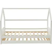 Vente-unique Hutbed hout wit 90 x 190 cm HURRA