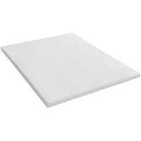 Vente-unique Dekmatras 140 x 190 cm met afneembaar hoes, schuim en bamboe tijk, dikte 5 cm - KORAGA van YSMÉE
