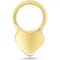 New Bling - 9NBG-O148 - 14K goud – Oorbelhanger - per stuk – Hart