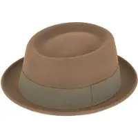 Fiebig Wolvilten Pork Pie kleur Camel maat 57