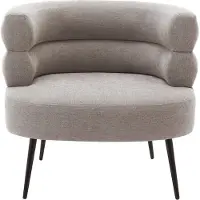 Vente-unique Fauteuil van grijze stof CAMEDO