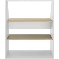 Gami Kast voor onder een schuin dak - Wit en naturel - ADEZIO L 91.3 cm x H 110 cm x D 50 cm